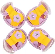 Yardwe Dog Shoes for Summer Pcs Breathable Dog Sandals Paw Protector for Hot Pavement and Teething Toys