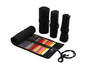12 Holes Uni Pencil Case Pen Bag Roll Holder Stationary Container