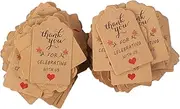 SEWOART 1 Set Wedding Present Tags Hanging Tags with Stylish Thank You Pendants for Present Boxes and Lightweight