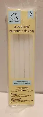 Crafters Square 5 Pc Large Glue Sticks For High Temp Glue Guns 8”x 7/16 Diameter