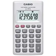 Casio LC-797A-N 8 Digit Large Display Calculator - Unused, Key Rollover Feature