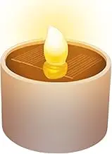 Solar Candles Outdoor IP42 Waterproof,Candle Flameless Flicker,Flameless LED Candles Flickering Warm White Lights,LED Candles With Dusk To Dawn Sensor For Lantern Garden Camping Party Home Decorations