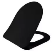 WS Bath Collections KC0903 Soft Close Toilet Seat and Cover - Black