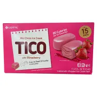 在飛比找家樂福線上購物網優惠-Lotte Tico草莓脆皮風味雪糕