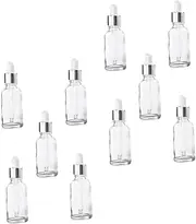 Gatuida Compact Essential Oil Bottles Dropper 10 Pack Portable Travel Sub Bottles