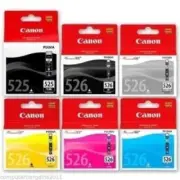 6 Canon Genuine Original PGI-525/CLI-526 MG6250/MG8250/MG6150/MG8150 with GREY *