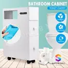 Bathroom Storage Cabinet Cupboard Toilet Caddy Drawer Holder Shelf Organiser