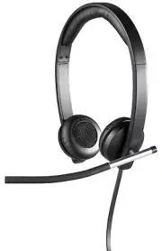 White Corded Stereo Headset with Noise Cancelling Mic for UC Platforms