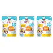 3x Play-Doh Air Clay Foodie Fast Food Craft Play Creative Kids/Children Toy 4y+