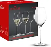 [Spiegelau] Hi-Lite Champagne Glasses 347 ml, Set of 4, 1750479, Crystal Champagne Glasses, Dishwasher Safe