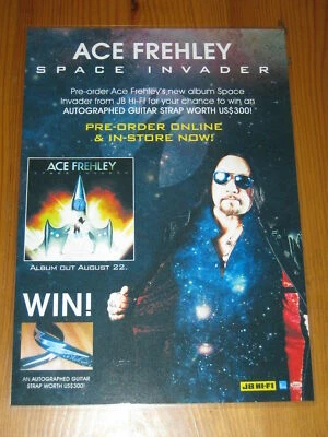 ACE FREHLEY - KISS - SPACE INVADER - LAMINATED PROMO POSTER - NEW