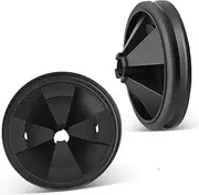 Garbage Disposal Splash Guards, 3 3/8" for Insinkerator Evolution Series, Quiet Collar Sink Baffle Kitchen Rubber Drain Insert Cover Replacement Parts, QCB-AM Disposal Splash Guard Gasket, 2 Pack