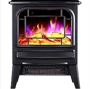 Electrical Fireplaace Heating Stove Fireplace Electric Electric Fireplaces Portable Electric Wood Stove with Fire Flame Effect for Home Or Office White Outdoor Patio Heating,Practical