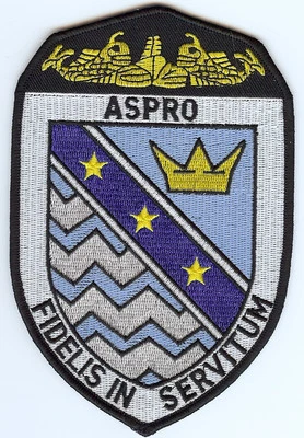 USS Aspro SSN 648 Shield 6 inch BC Patch Cat No C6743