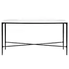 NEW Cafe Lighting Heston Marble Console Table Black Medium