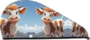 GDSHJKLW Cartoon Cute Cow Drying Hair Caps Super Absorbent Soft Hair Drying Towel Quick Dry Coral Velvet Hair Drying Cap Hair Turban for Women Wet Hair Long Thick Hair
