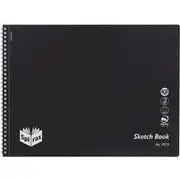 Spirax P579 Sketch Book Side Open 32 Page 272 X 360Mm Black