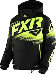 FXR Youth Boost Snowmobile Jacket Winter HydrX Thermal Insulated YKK Black/HiVis