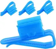 4pcs Pipe Clip Repair Pipe Clamp Hose Hanger Bracket Auto Hose Clamps Water Tube Clip Fixed Tube Holders Plastic Sky-blue