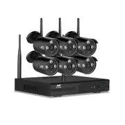 UL-tech Wireless CCTV Security System 8CH NVR 3MP 6 Bullet Cameras