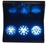 Marvel Studios Stark Industries Iron Man Light Up Arc Reactor Set Prop Replica