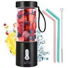 Portable Electric Blender & 6 Steel Blade - USB Charing Juicing Cup (Black) AU