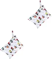 Vaguelly 2pcs Diaper Wet Bag Waterproof Baby Organizer with Pockets Ideal for Travel Nappy Changing Bags
