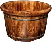 Foot Bath Bucket Foot Bath Barrel Solid Wood Thicken Foot Basin Wooden Bucket Foot Spa Tub Household Foot Bath Bowl