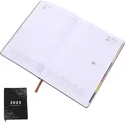 LALAFINA Academic Planner Notebook Multi Function Office Supply with PU Cover for Daily Scheduling Goal Setting Stylish Note Book for Students Home Use