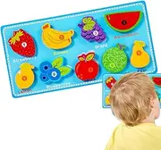 Tear and Pull Puzzle - Preschool Toys Matching Puzzle for Boys Girls,Fun Early Learning Toys, Shape Sorter for Bedroom, Nursery School