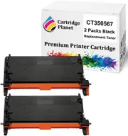 2 Pack Black Compatible Toner Cartridge for Fuji Xerox CT350567 (8000 Pages) for Fuji Xerox DocuPrint C3290FS
