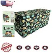 Extra Large Foldable Toy Chest with Soft Close Lid for Safe Toy Storage