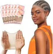 24 PCS HD Wig Cap, Wig Caps for Women, Wig Cap for Lace Front Wig, Stocking Caps for Wigs, Bald Cap for Wig, Brown, Invisible, Super Thin, Nylon, Transparent, Elastic Wig Cap (12 Packs)