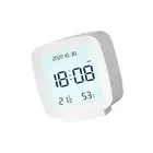 (White)Kids Alarm Clock LED Digital Indoor Alarm Clocks With Temperature And