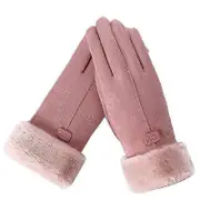 Winter Touch Screen Gloves Women's Winter Gloves Warm Mittens Pink