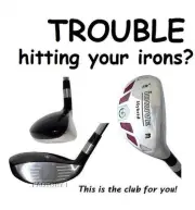 iDRIVE RESCUE Hybrid made STIFF Flex taylor fit #3 Iron Wood 19° STEEL SHAFT