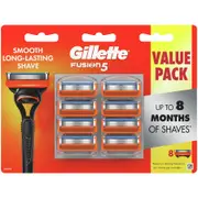 Gillette Fusion Razor Blades 8 Cartridges Refills