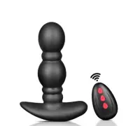 Inflatable Butt Plug Anal Prostate Massager Vibrating Beads Dilator Expander
