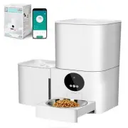 2-in-1 Upgrade Automatic Cat Feeder Water Dog Feeder Automatically Supports W...