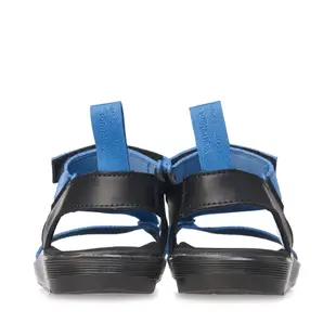 Dr.Martens 馬汀 BALFOUR Z字織帶魔鬼氈平底涼鞋 藍色 輕量化馬丁 夏季休閒涼鞋 女 20828401