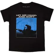 Billie Eilish Unisex Adult Hit Me Hard And Soft Tracklist Back Print T-Shirt Black S