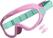 Pool Goggles - Pool Glasses with Waterproof Ear Plugs - Anti-Fog UV Protection Swimming Eyewear, Leakproof Water Sports Glasses For Age 2-16