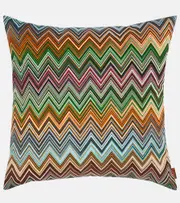 [Missoni] Missoni Jarris Zigzag Small cotton cushion One Size multicoloured