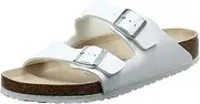 [Birkenstock] Mens Arizona White Birko-Flor Sandals 42 EU