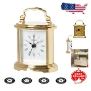 Traditional Gold Alloy Desk Clock with Beep Alarm - Elegant Home Accessory