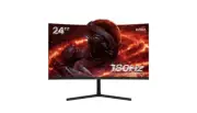 "CRUA 24" Curved Gaming Monitor - FHD 1080P, 165Hz/180Hz, Frameless, AMD FreeSyn