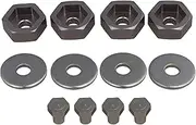 4pcs 12mm to 17mm RC1:10 Car Hex Adapter Upgrade Parts N10237 Titanium