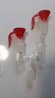 Double Barrel 14mm Glass Extension And Cone Pieces