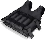 Adjustable Weighted Vest, 50KG Adjustable Weighted Vest Workout Waist Trainer Weight Jacket Exercise Weightloading Vest Boxing Training Waistcoat Blackgilet poids musculation 20kg weight vest