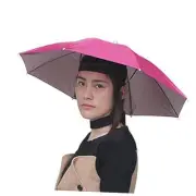 Inoutdoorkit Umbrella Hat, Folding Headwear Hands Free Sunshade Double Layer